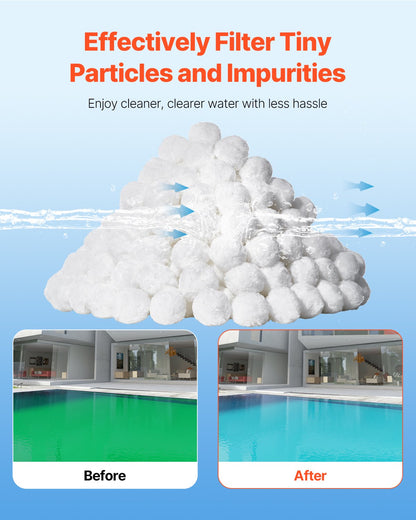 Pool Filter Balls for Sand Filter Pump 3.5 lbs Reusable for Pool