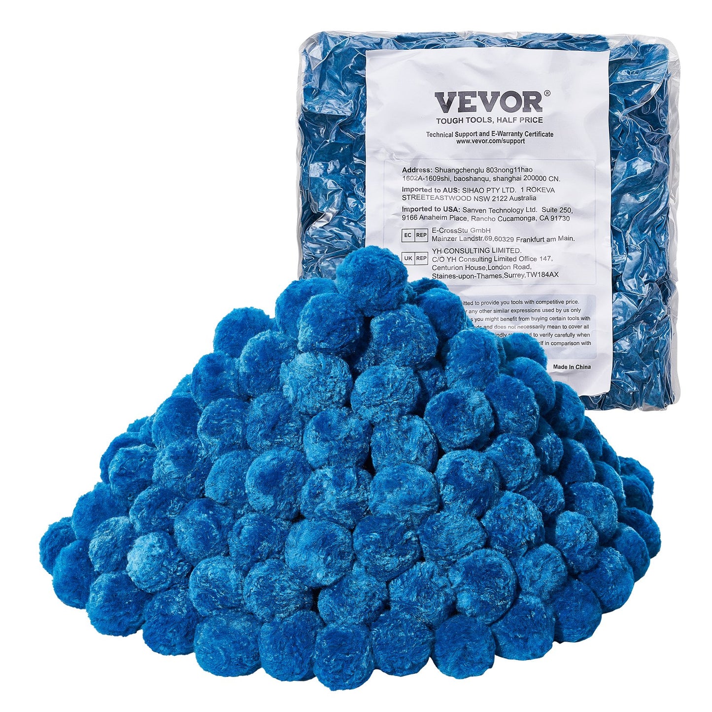 Pool Filter Balls for Sand Filter Pump Pool 3.1 lbs Reusable Blue