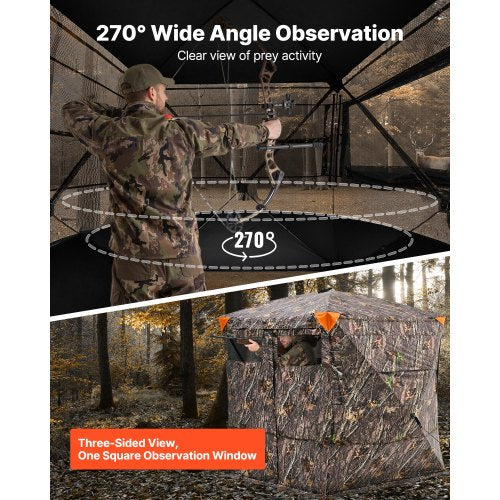 Portable hunting curtain transparent ground curtain for deer, carrying bag for 4-5 people | EU