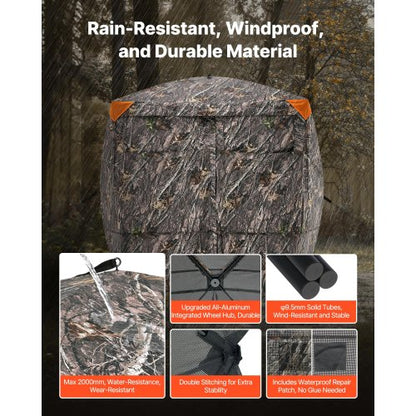 Portable hunting curtain transparent ground curtain for deer, carrying bag for 4-5 people | EU