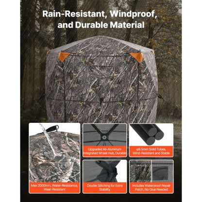 Bärbar jaktgardin genomskinlig markgardin för hjort, bärväska för 6-7 personer |  EU