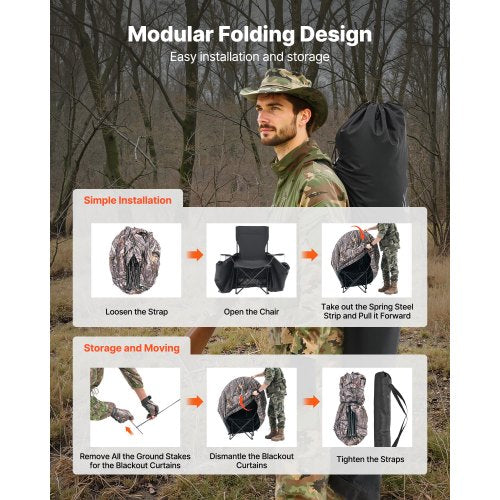 Single Person Portable Hunting Blind Ground Deer Duck Carrying Bag | EU