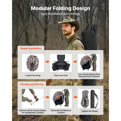 Single Person Portable Hunting Blind Ground Deer Duck Carrying Bag | EU