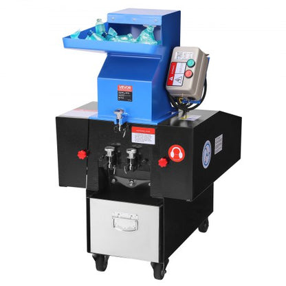 Plastic Shredder Crusher 2.2KW Granulator Recycling Machine 380V 3 Phase