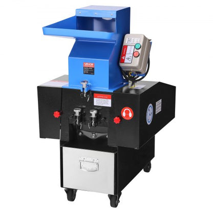 Plastic Shredder Crusher 2.2KW Granulator Recycling Machine 380V 3 Phase