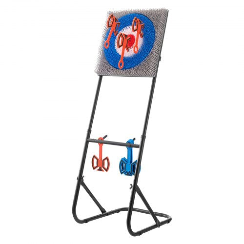 Axe Throwing Game Plastic Brush Target 8 Throwing Axes Set Steel Frame | EU