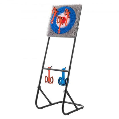 Axe Throwing Game Plastic Brush Target 8 Throwing Axes Set Steel Frame | EU