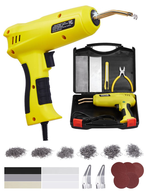 Plastic Welder 220W Plastic Welding Gun Kit with 1200 Staples and 76 Rods