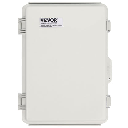 Outdoor Electrical Junction Box, 11.81 x 7.87 x 7.08 inches, ABS Plastic Electrical Box with Hinged Stainless Steel Latch, IP67 Dustproof Waterproof for Outdoor Electrical Projects