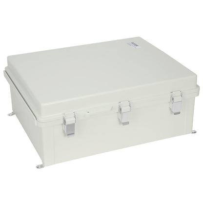 Elektrisk kopplingsdosa utomhus, 530 x 430 x 200 mm, Elektrisk låda i ABS-plast med gångjärnskåpa Rostfritt stålspärr, IP67 Dammtät Vattentät för utomhuselektriska projekt