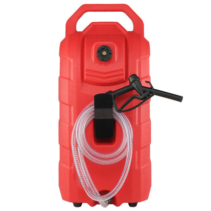 16 Gallon Fuel Caddy, 7,8 L/min, bärbar gastankbehållare med handpump gummihjul, bränsleöverföringslagringstank för bensin Dieselmaskin Oljeklippare Traktorbåt Motorcykel