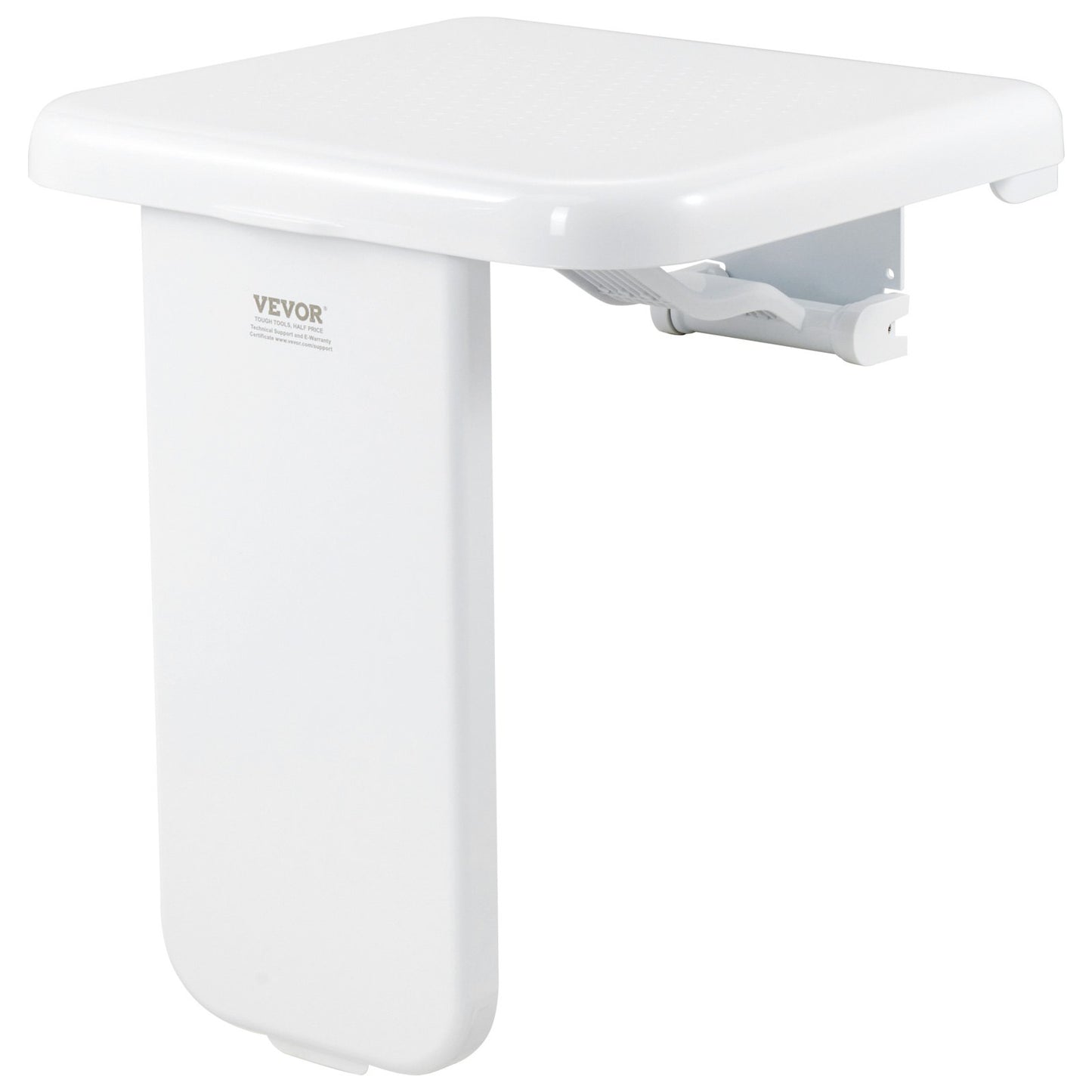 Hopfällbar ABS duschsits 15,7'' x 16,7'' väggmonterad duschbänk 440 lbs