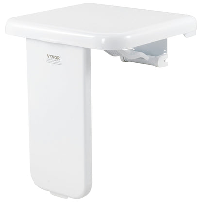 Hopfällbar ABS duschsits 15,7'' x 16,7'' väggmonterad duschbänk 440 lbs