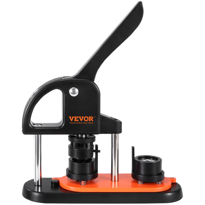 Button Maker Machine, 0,98 tum/25 mm Pin Maker, Installationsfri Badge Punch Press Kit, Barn DIY Gifts Button Making Supplies med 500 st knappdelar, Circle Cutter, Magic Book