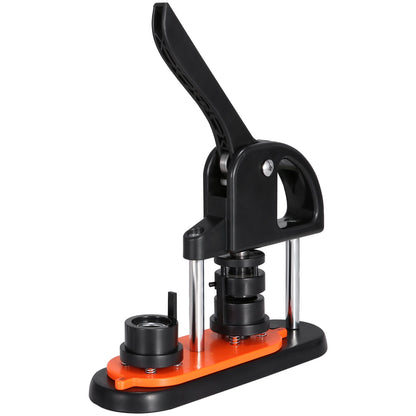 Button Maker Machine, 0,98 tum/25 mm Pin Maker, Installationsfri Badge Punch Press Kit, Barn DIY Gifts Button Making Supplies med 500 st knappdelar, Circle Cutter, Magic Book