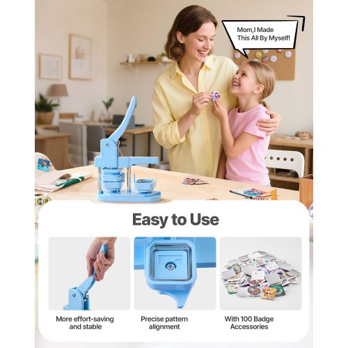 Knappmaskin Nåltillverkare 50 x 50 mm Fyrkantig 100 st Knappdelar |  EU