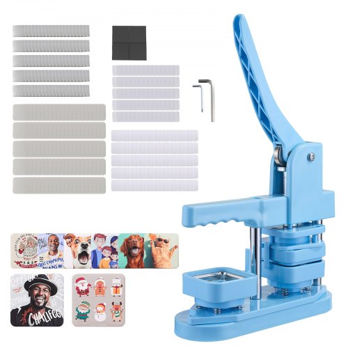 Buttonmaschine Nadelmaschine 50 x 50 mm Quadrat 100 Stück Buttonteile | EU