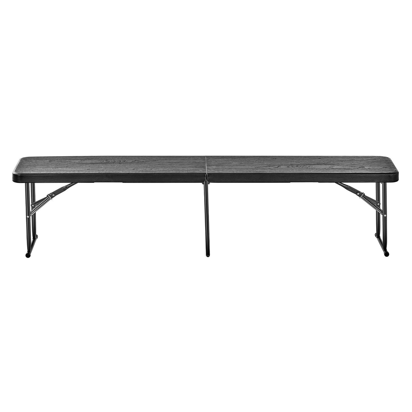 6FT hopfällbar plastbänk Bärbar utomhusbänk för picknickcampingträdgård