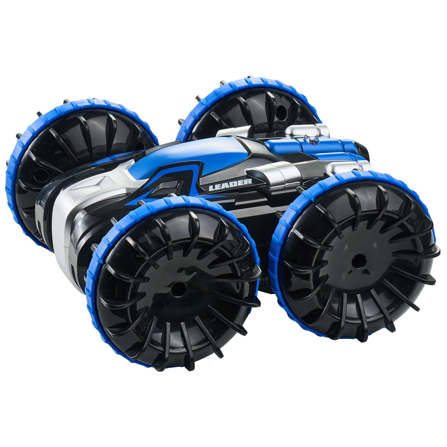 Amfibie Fjärrkontroll Bilbåt 2,4 GHz 4WD RC Båt Barn Vuxna Blå