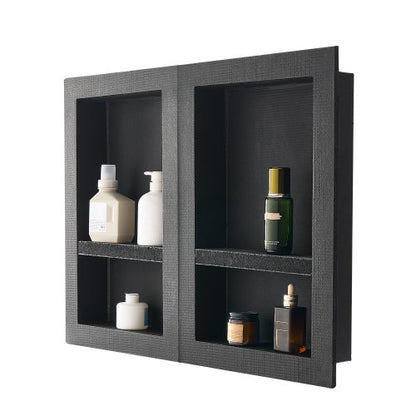 Duschnisch 40,6 x 61+40,6 x 61 cm Infälld väggorganisatör Badrum |  EU