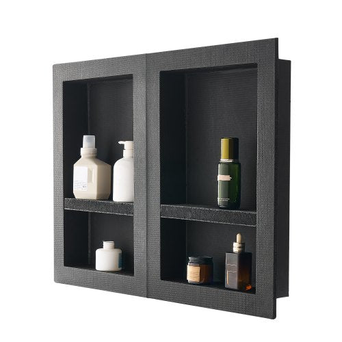 Duschnisch 40,6 x 61+40,6 x 61 cm Infälld väggorganisatör Badrum |  EU