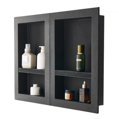 Duschnisch 40,6 x 61+40,6 x 61 cm Infälld väggorganisatör Badrum |  EU