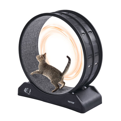 Cat Training Wheel 31.5 in Large Indoor Cat Running Wheel Treadmill Black