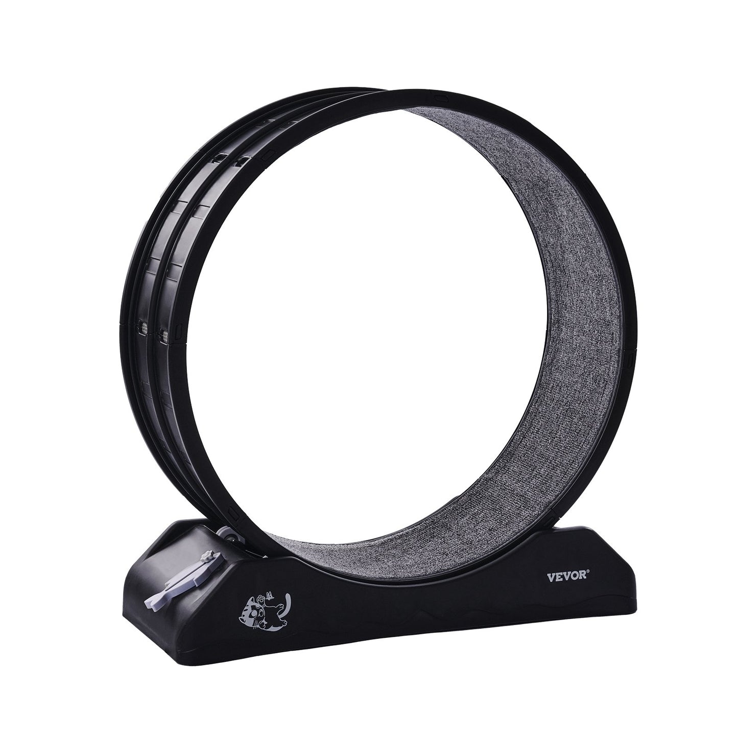 Cat Training Wheel 31.5 in Large Indoor Cat Running Wheel Treadmill Black