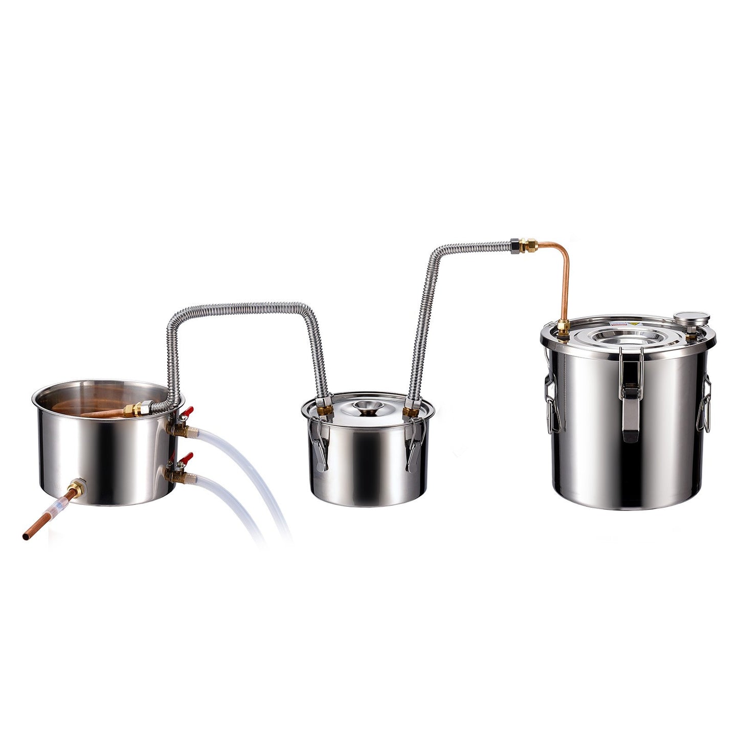 Moonshine Still Water Alcohol Distiller 3Gal w/Thumper Keg &amp; 8W Water Pump