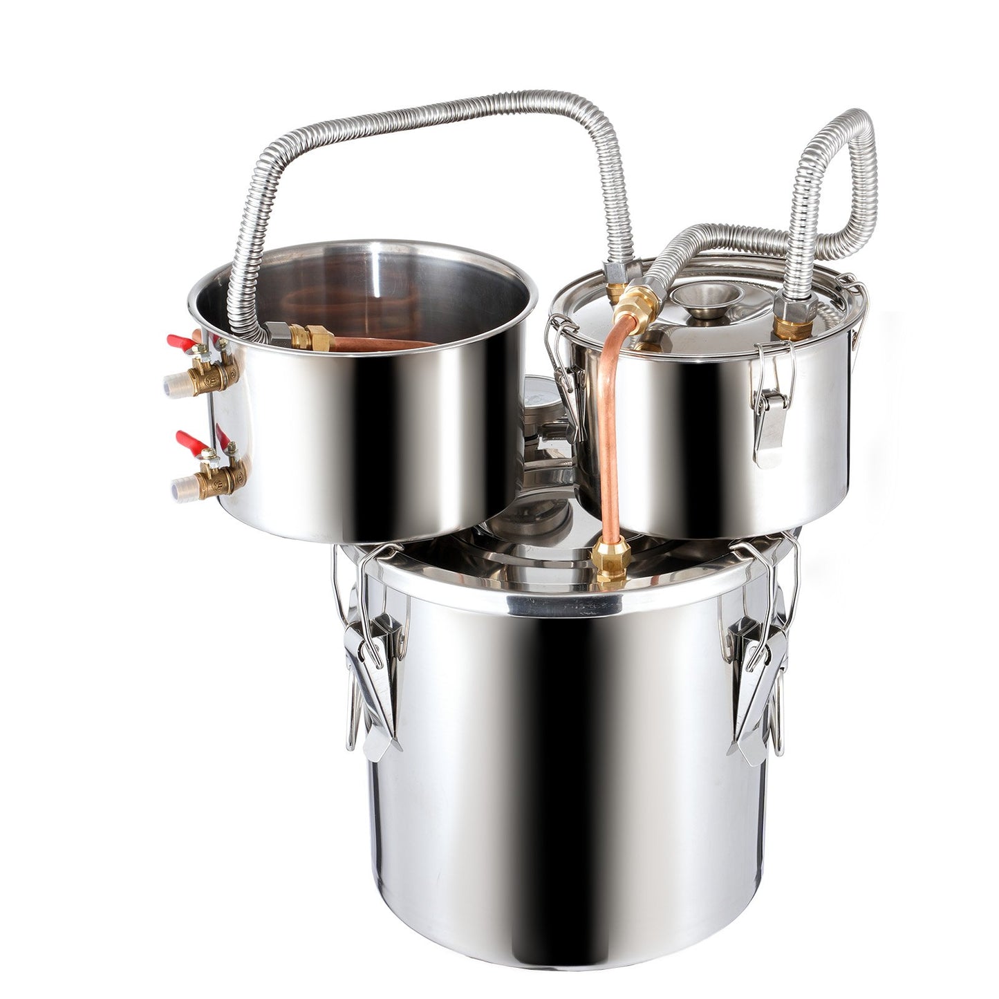 Moonshine Still Water Alcohol Distiller 3Gal w/Thumper Keg &amp; 8W Water Pump