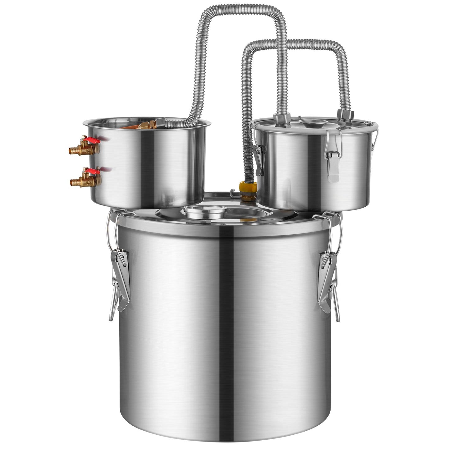 Moonshine Still Water Alcohol Distiller 5Gal with Thumper Keg &amp; 8W Water Pump