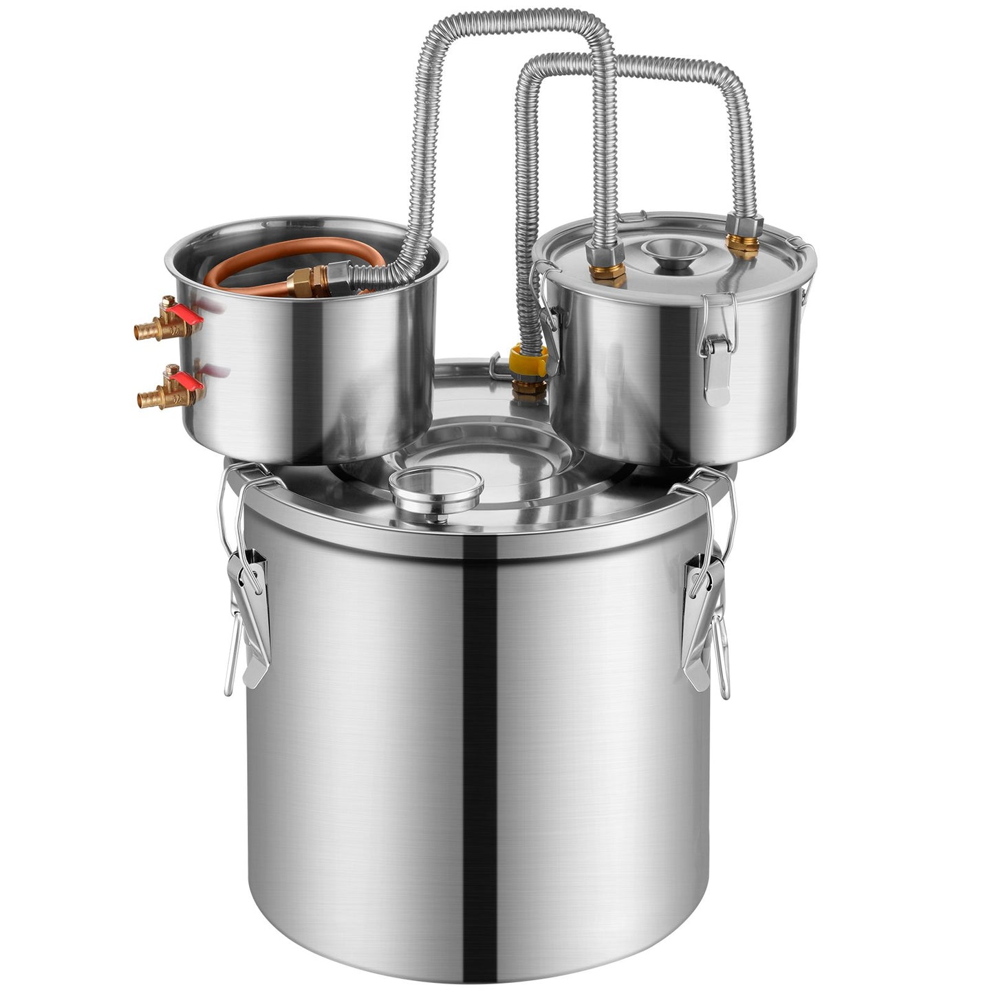 Moonshine Still Water Alcohol Distiller 5Gal with Thumper Keg &amp; 8W Water Pump