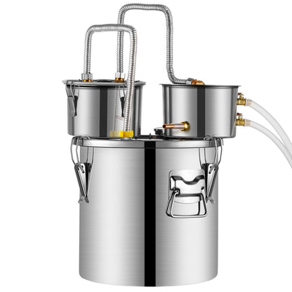 Moonshine Still Water Alcohol Distiller 5Gal with Thumper Keg &amp; 8W Water Pump