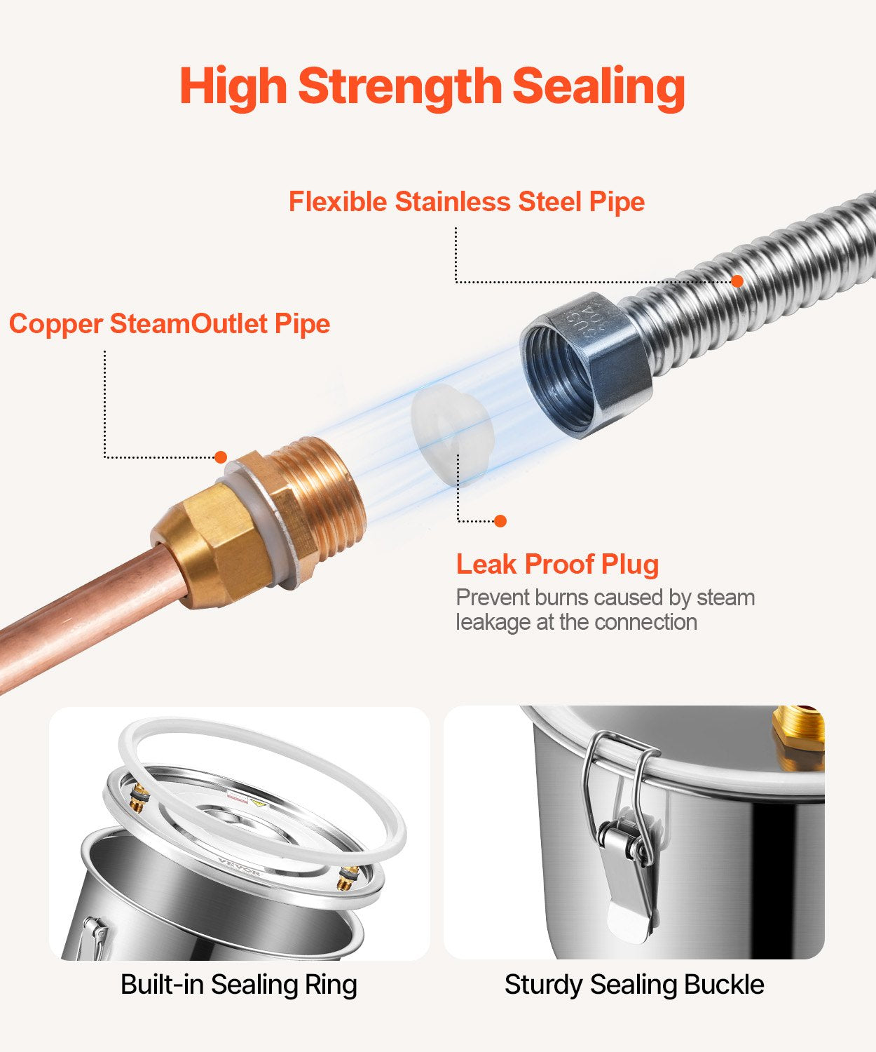 Moonshine Still Water Alcohol Distiller 5Gal with Thumper Keg &amp; 8W Water Pump