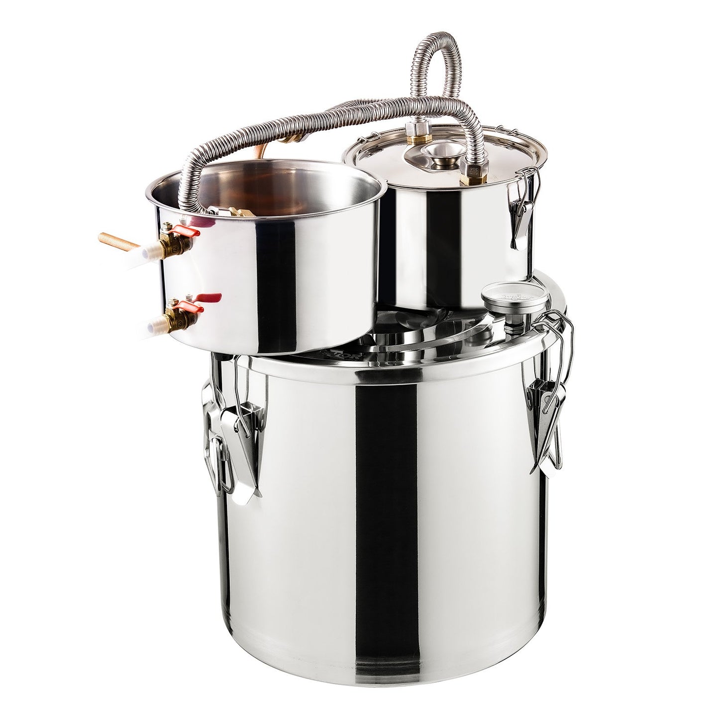 Moonshine Still Water Alcohol Distiller 5Gal with Thumper Keg &amp; 8W Water Pump