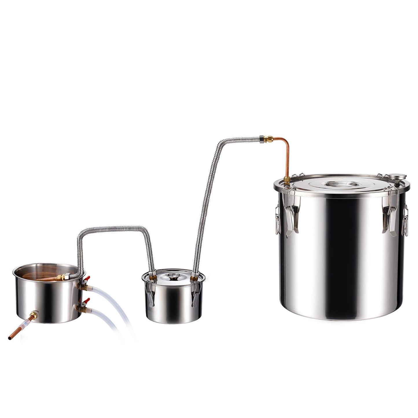 Moonshine Still Water Alcohol Distiller 8Gal w/Thumper Keg &amp; 8W Water Pump