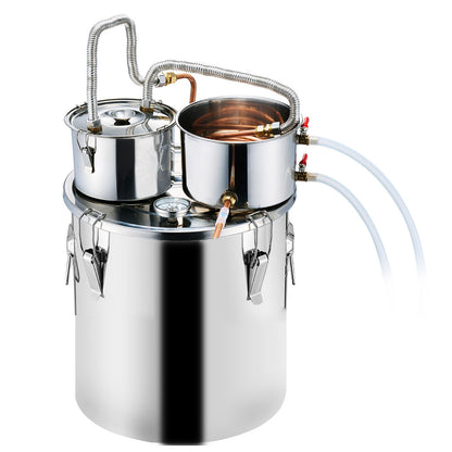 Moonshine Still Water Alcohol Distiller 8Gal w/Thumper Keg &amp; 8W Water Pump