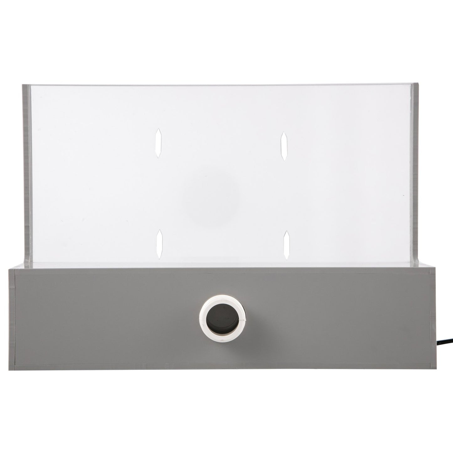 Pool Fountain Spillway 11.8x3.2x8.1 Inches, Fountain Spillway Blue Strip LED Light, Pool Waterfall Fountain Solid Acryl, Pool Waterfall for Garden Pond, Swimming Pool, Squares