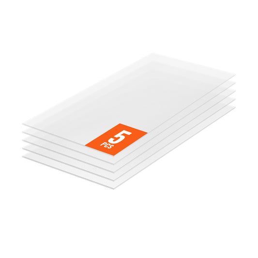 5-pack polykarbonat växthuspaneler 2' X 4' X 0,32'' takplåtar
