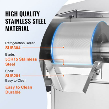 commercial snowflake ice cream machine 397LBS/24H stainless steel for ice cream | EU