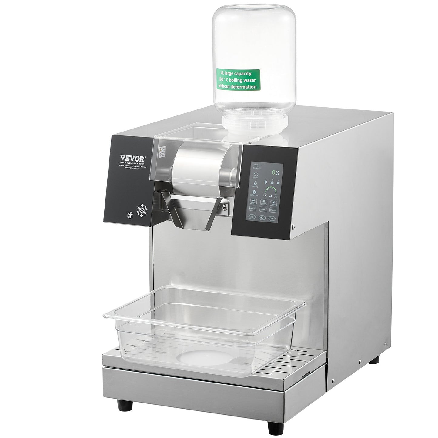 Commercial Snowflake Ice Cream Machine 529LBS/24H Stainless Steel For Ice Cream