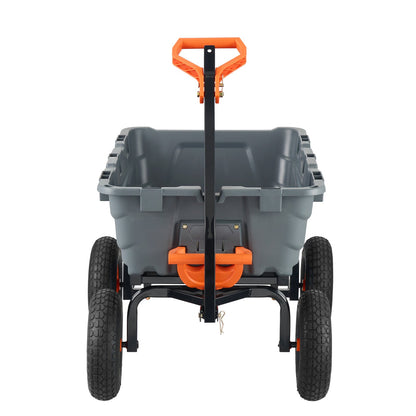 Poly Garden Dump Cart Kraftiga gårdsvagnar och vagnar 6,48 cu.ft 1200 lbs