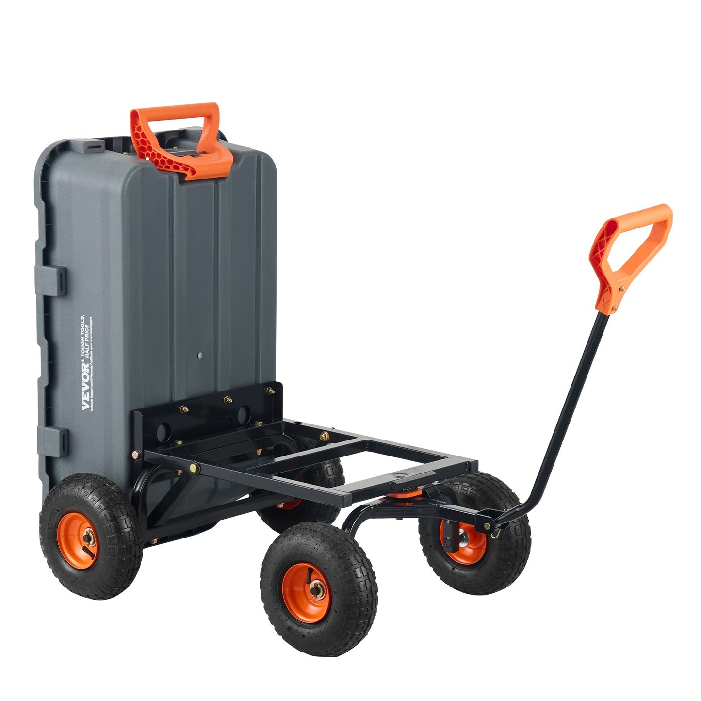 Poly Garden Dump Cart Heavy Duty Farm Carts and Wagons 800 lbs 10" Tires