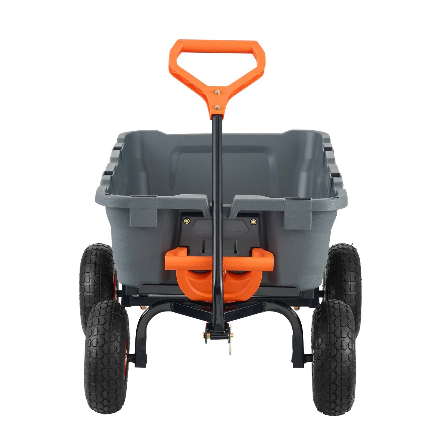 Poly Garden Dump Cart Heavy Duty Farm Carts and Wagons 800 lbs 10" Tires