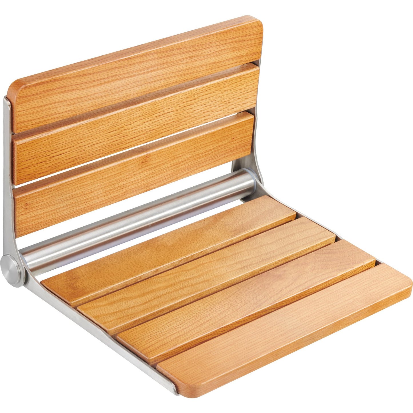 Hopfällbar duschsits i ek 16,1" x 13,4" väggmonterad duschbänk 440 lbs