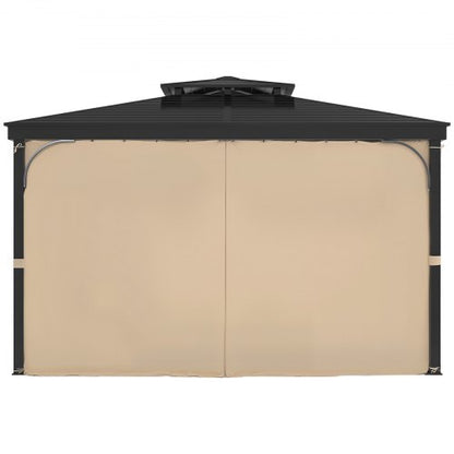 Sichtschutzvorhang für Pavillon, 3,0 x 3,0 x 19,1 cm, wasserdicht, Khaki | EU