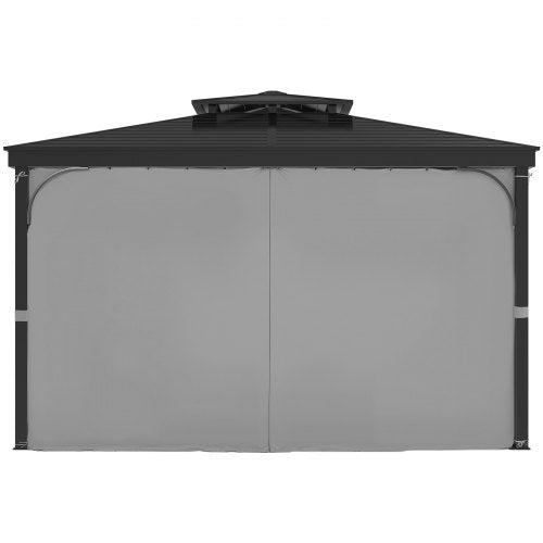 Sichtschutzvorhang für Pavillon, 3,6 x 3,0 x 19,1 cm, wasserdicht, Grau | EU
