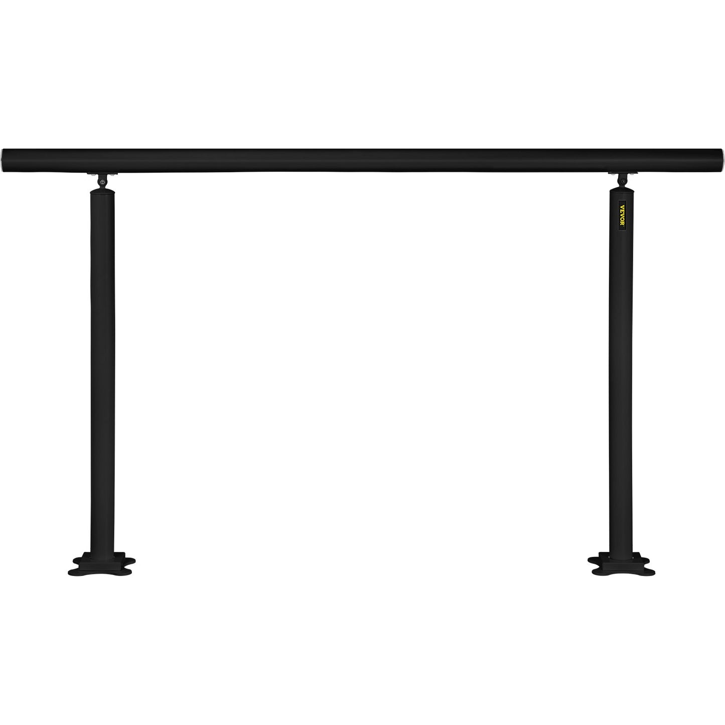 Stair Railing Kit, 5 Feet Handrails for Outdoor 0-5 Steps, Adjustable Angle Black Aluminum Stair Handrail, Indoor and Outdoor Stairs for Elderly