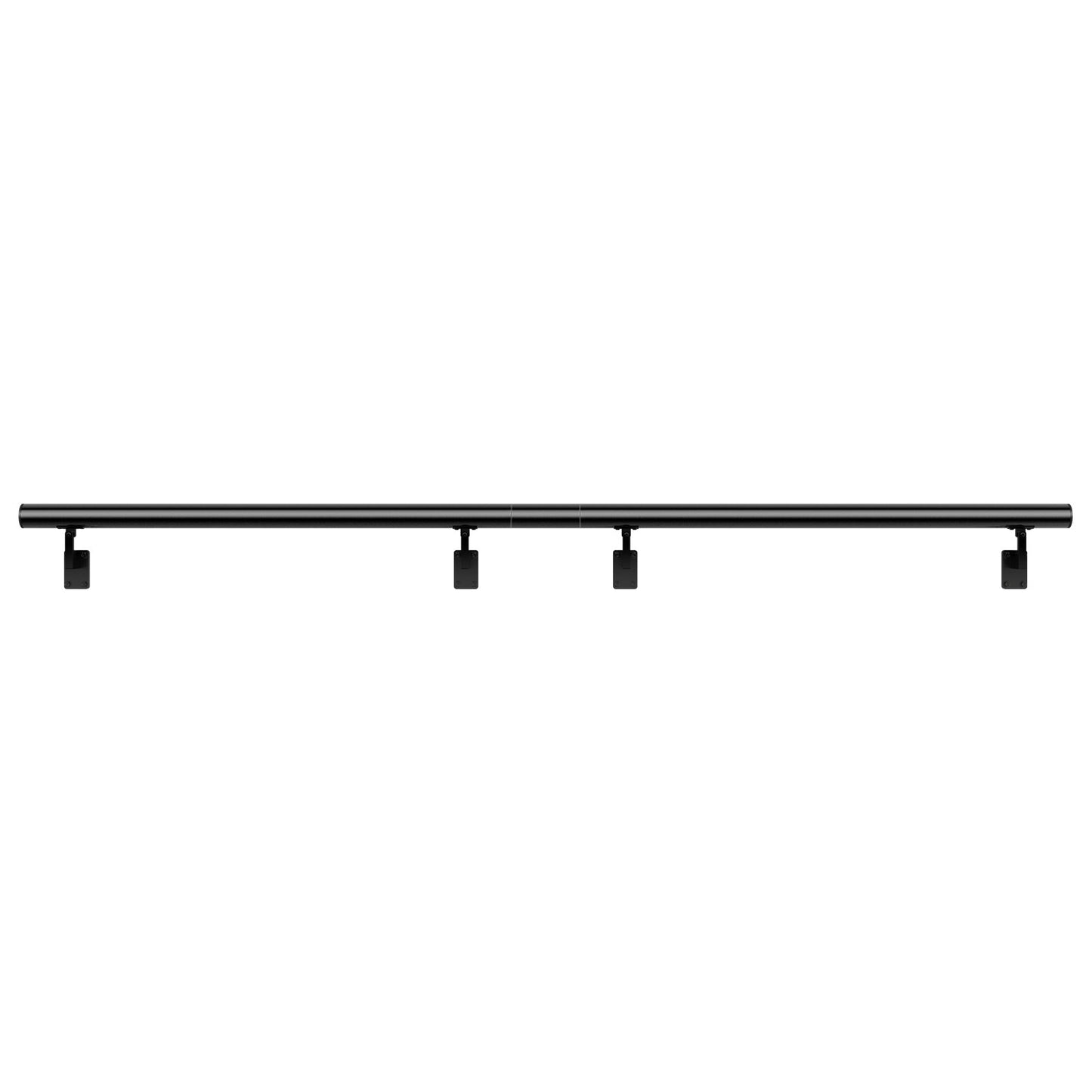 Handrail Stair Railing, 12 Feet, Wall Mounted Handrails for Indoor Stairs, Thickened Aluminum Alloy Railing with Installation Kit, 440 LBS Load Capacity Stair Railing for Outdoor Stairs