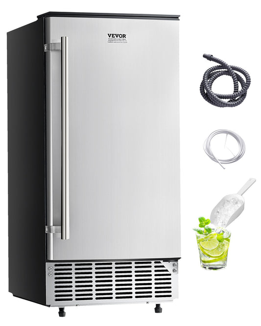Undercounter Ice Maker 80 Pounds/Day Built-in Ice Maker with Reversible Door